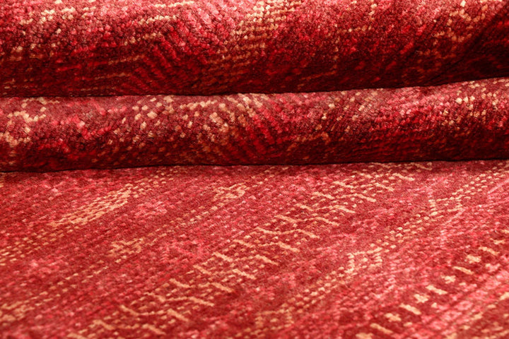 Brown Pakistani Gabbeh Rug 3' 3" x 4' 9" Hand-Knotted | No. QA98273
