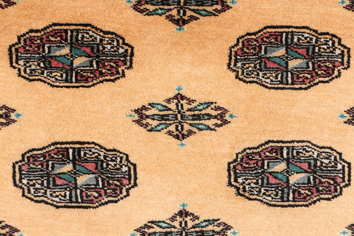 Yellow Pakistani Bokhara Rug 3'2" x 6' Hand-Knotted | No. QA99208