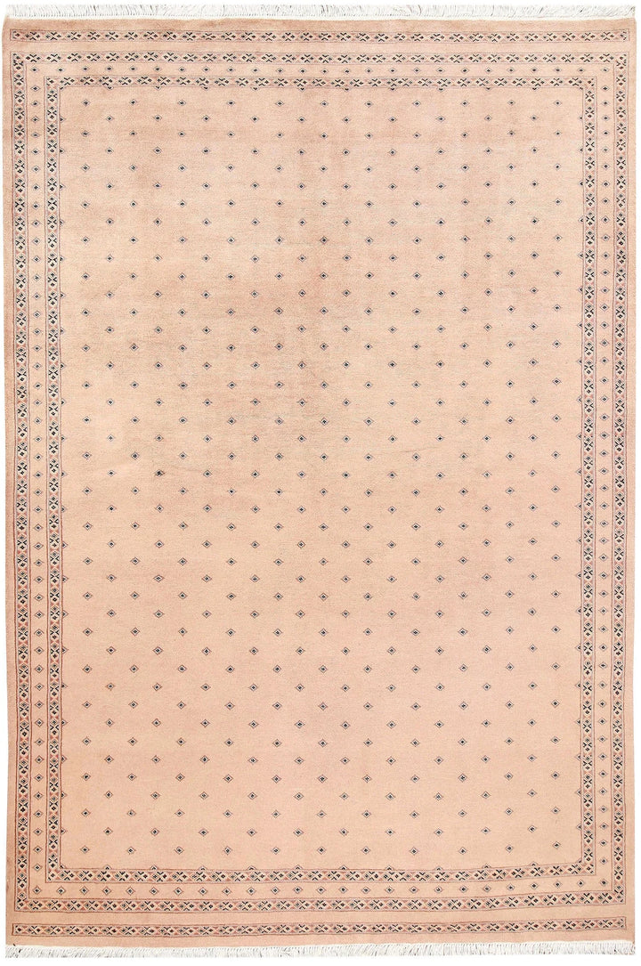 Brown Pakistani Jaldar Rug 5' 7" x 8' 2" Hand-Knotted | No. QA99271