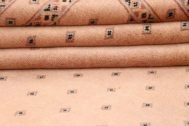 Brown Pakistani Jaldar Rug 5' 7" x 8' 2" Hand-Knotted | No. QA99271