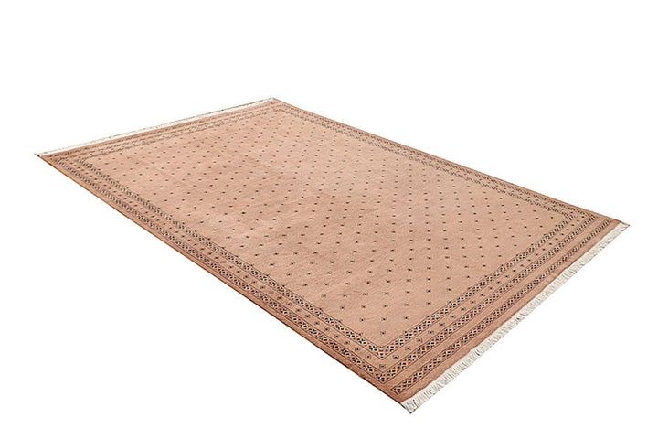 Brown Pakistani Jaldar Rug 5' 7" x 8' 2" Hand-Knotted | No. QA99271