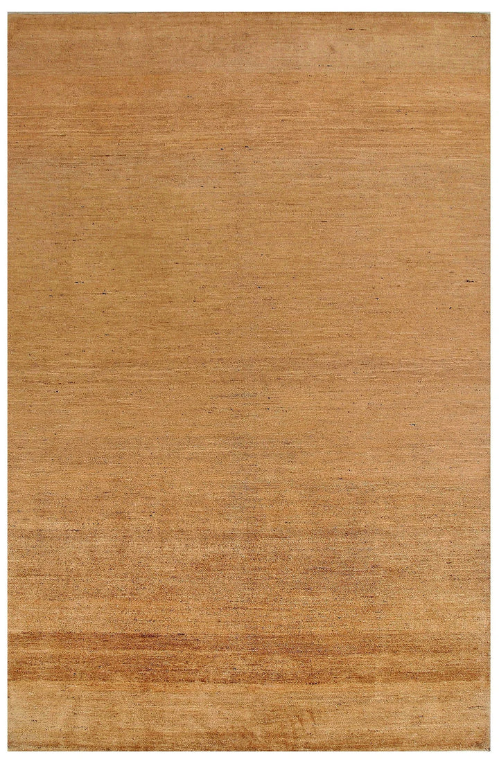 Brown Pakistani Gabbeh Rug 5' 11" x 9' 1" Hand-Knotted | No. QA99907