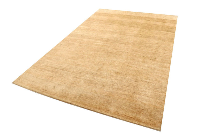 Brown Pakistani Gabbeh Rug 5' 11" x 9' 1" Hand-Knotted | No. QA99907