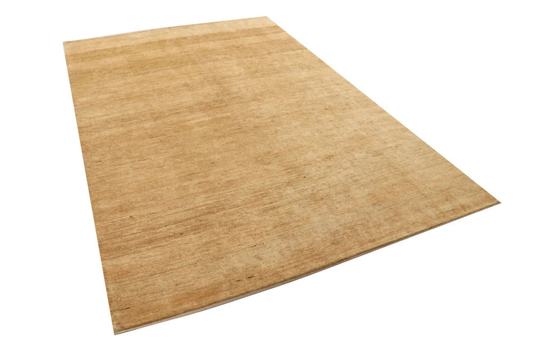 Brown Pakistani Gabbeh Rug 5' 11" x 9' 1" Hand-Knotted | No. QA99907