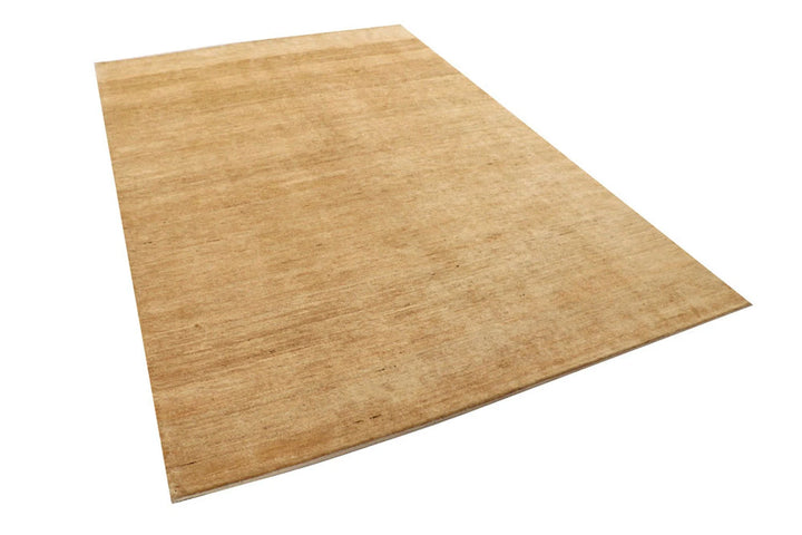 Brown Pakistani Gabbeh Rug 5' 11" x 9' 1" Hand-Knotted | No. QA99907