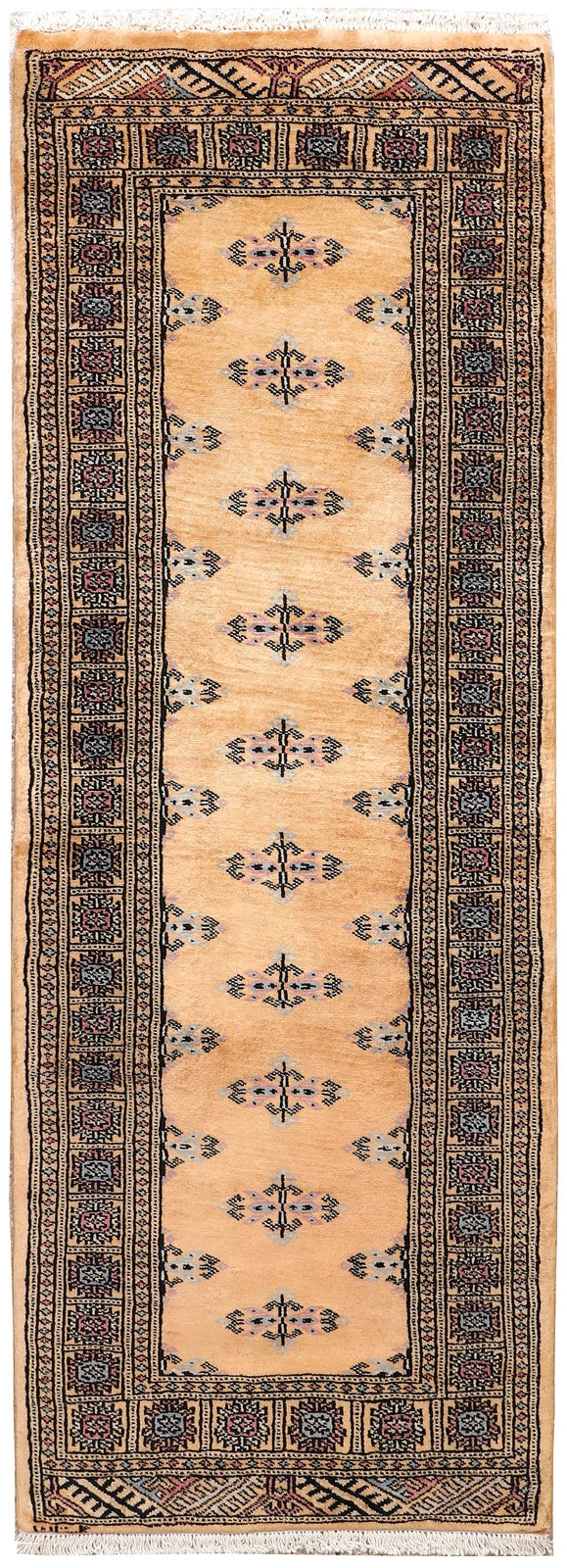 Brown Pakistani Butterfly Rug 2' 2" x 5' 11" Hand-Knotted | No. QA99937