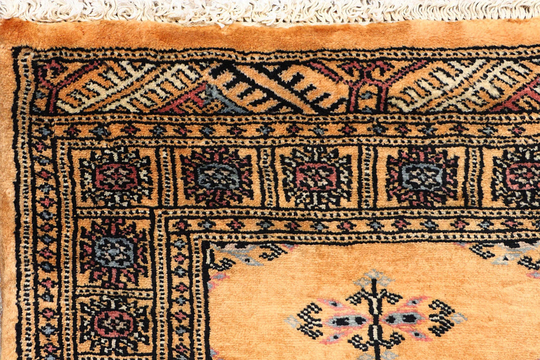 Brown Pakistani Butterfly Rug 2' 2" x 5' 11" Hand-Knotted | No. QA99937