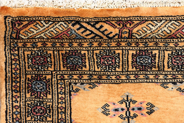 Brown Pakistani Butterfly Rug 2' 2" x 5' 11" Hand-Knotted | No. QA99937