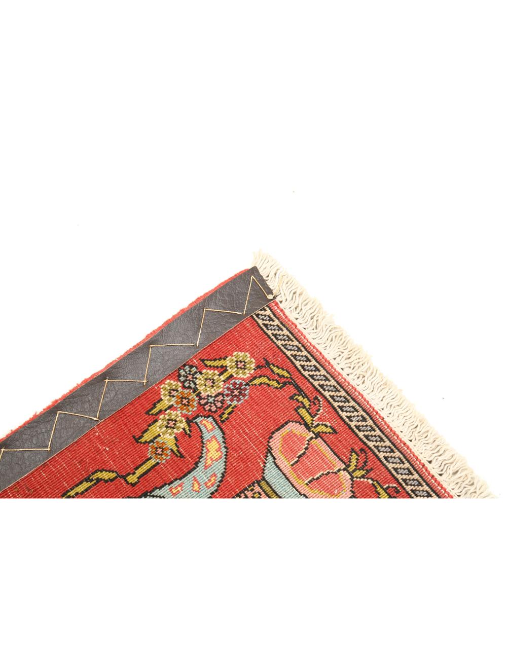 Afghan Qum Rug 1' 0" x 1' 2" Hand-Knotted | No. AT73222