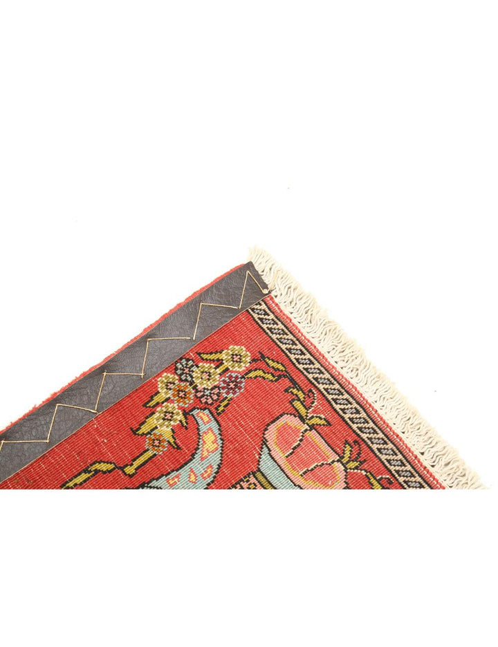 Afghan Qum Rug 1' 0" x 1' 2" Hand-Knotted | No. AT73222