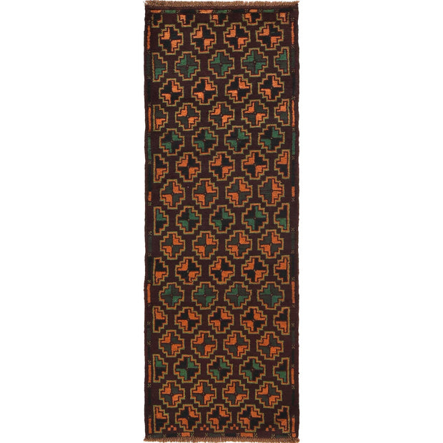 Traditional Handwoven Baluch Runner 2' 4" x 6' 8" - No. AL57619