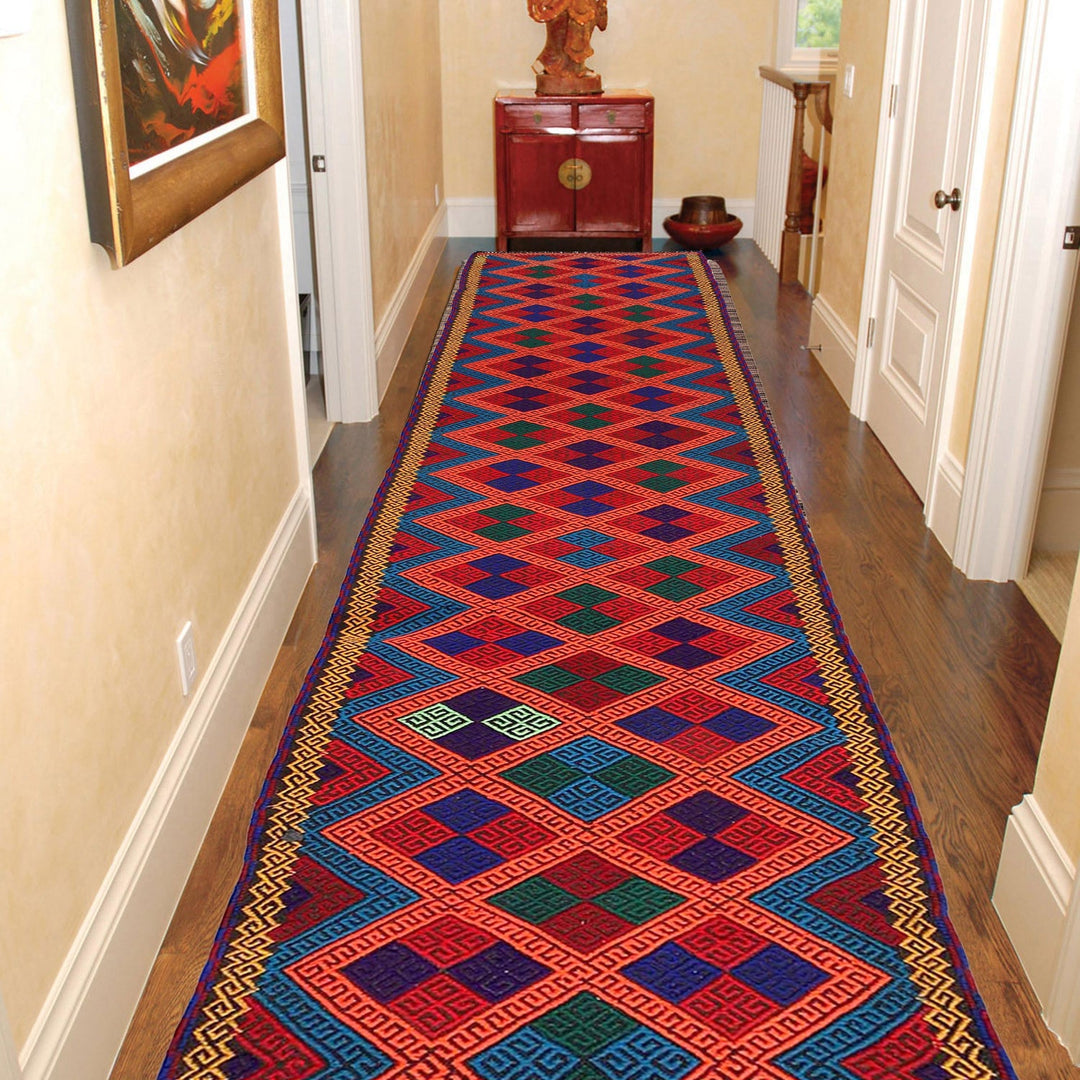Long Kilim Runner 2' 2" x 11' 0" - No. AL50023