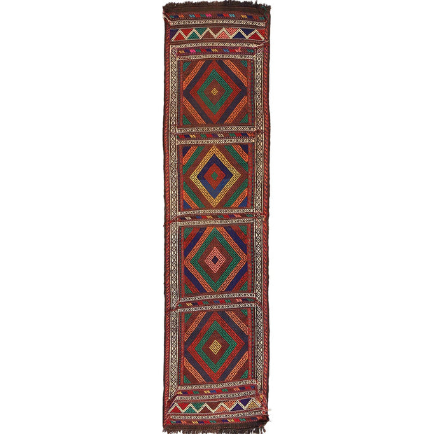 Handmade Flatweave Kilim Runner 1' 10" x 7' 5" - No. AL71695