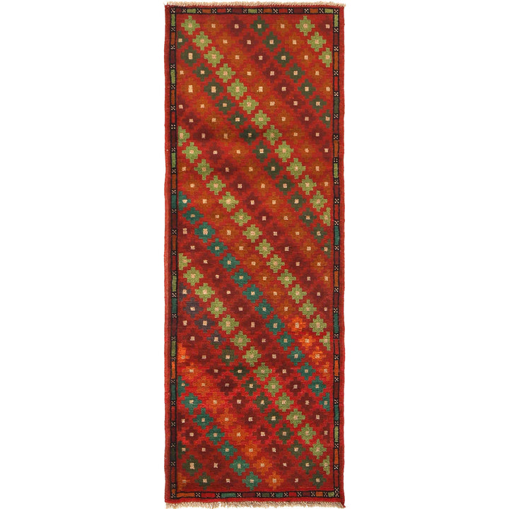 Afghan Baluchi Runner 2' 2" x 6' 6" Hand-Knotted