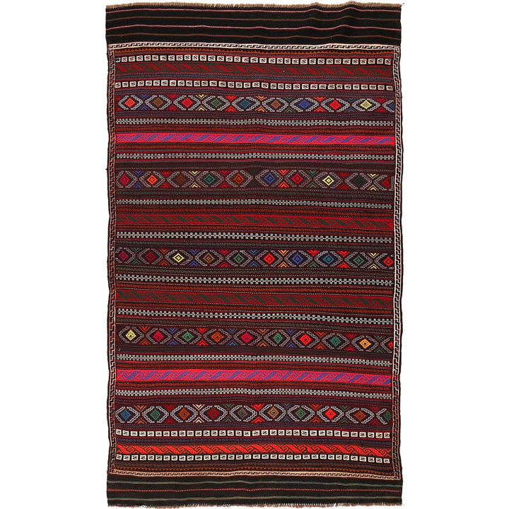 Afghan Laghari Kilim 4' 6" x 7' 8" - No. AL21810