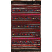 Afghan Laghari Kilim 4' 6" x 7' 8" - No. AL21810