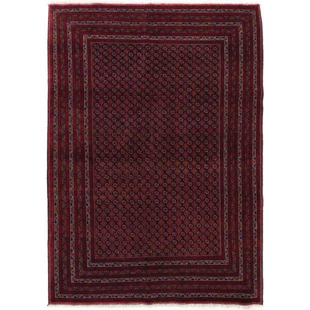 Oriental Handmade Khoja Roshnai Rug 6' 7" x 9' 5" - No. AL63995