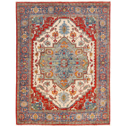Ivory Color Heriz Design Rug 5' 1" x 6' 8" - No. AL97614