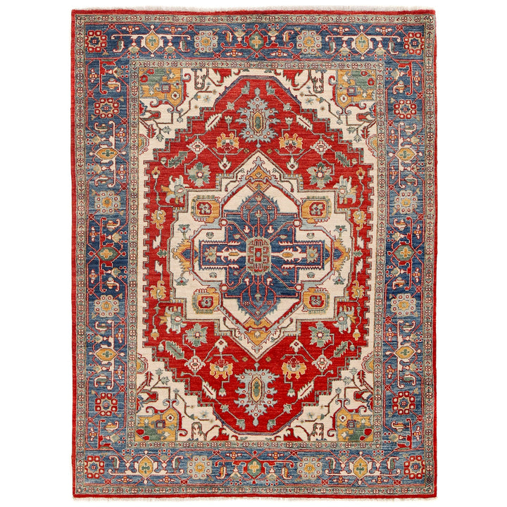 Hand Woven Heriz Design Carpet 5' 8" x 7' 9" - No. AL51038
