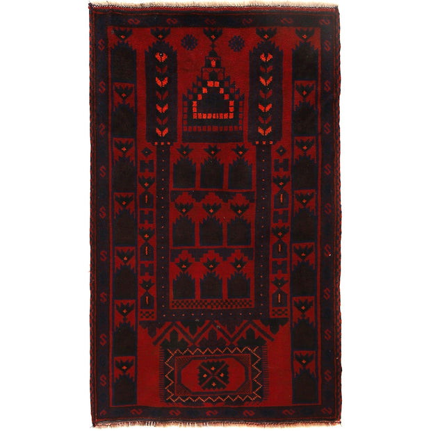 Islamic Prayer Carpet 2' 10" x 4' 8" - No. AL82491