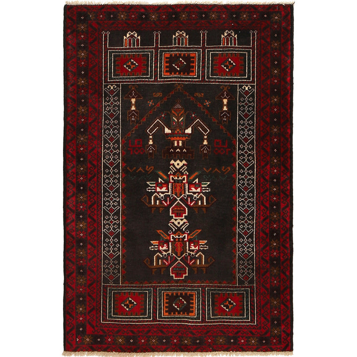 Muslim Prayer Rug 3' 0" x 4' 6" - No. AL40334