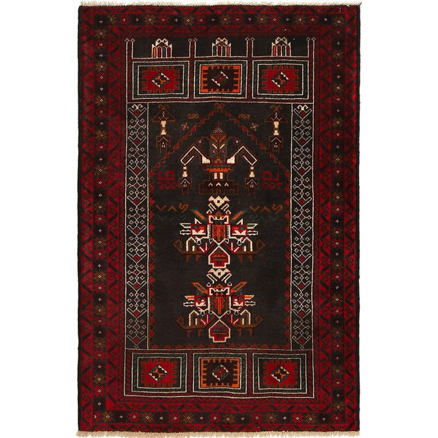 Muslim Prayer Rug 3' 0" x 4' 6" - No. AL40334