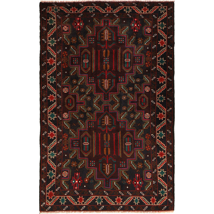 Baluch Small Size Rug 3' 3" x 5' 1" - No. AL90613