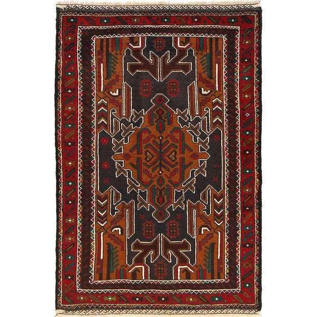 Baluch Small Size Rug 3' 1" x 4' 10" - No. AL15982