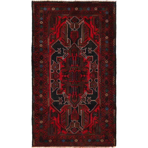 Baluch Small Size Rug 3' 3" x 5' 2" - No. AL19303