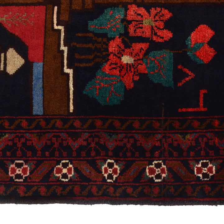 Handmade Pictorial Carpet 3' 3" x 4' 10" - No. AL11320