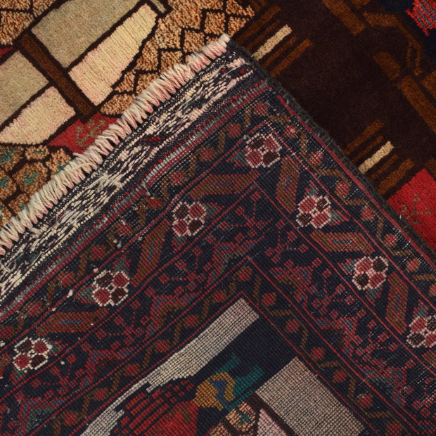 Handmade Pictorial Carpet 3' 3" x 4' 10" - No. AL11320