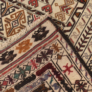 Handmade Soumak Kelim 4' 2" x 5' 10" - No. AL30026