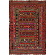 Handmade Flatweave Kilim 4' 4" x 6' 4" - No. AL38096