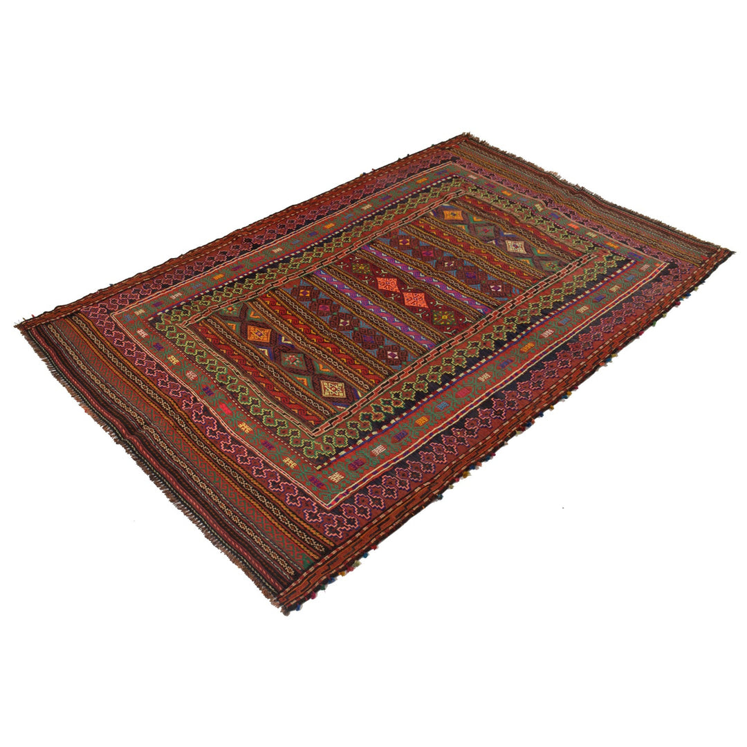 Handmade Flatweave Kilim 4' 4" x 6' 4" - No. AL38096