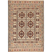 Handmade Soumak Kelim 4' 6" x 6' 5" - No. AL84058