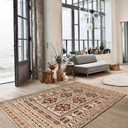 Handmade Soumak Kelim 4' 6" x 6' 5" - No. AL84058