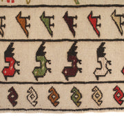 Handmade Soumak Kelim 4' 2" x 5' 11" - No. AL49989