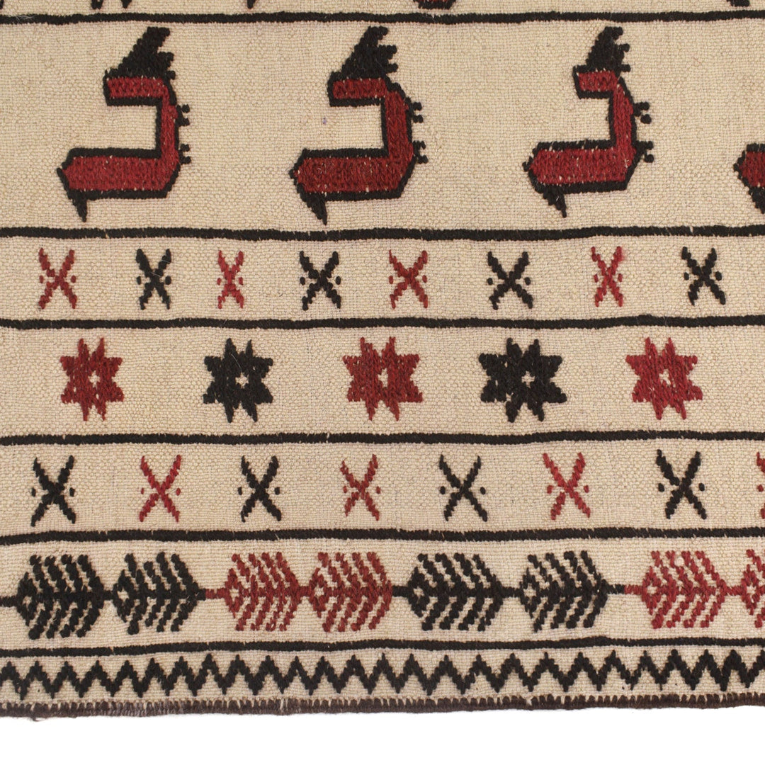 Handmade Soumak Kelim 3' 11" x 6' 3" - No. AL32606