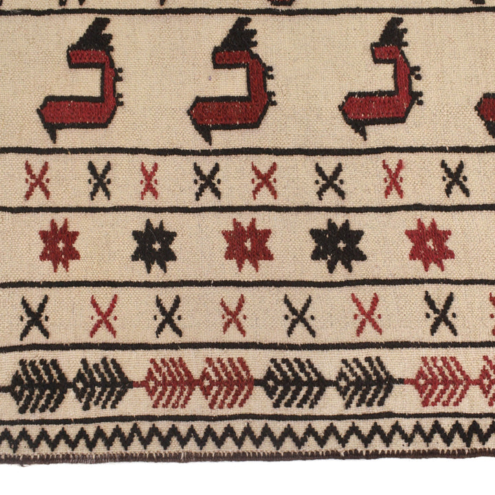 Handmade Soumak Kelim 3' 11" x 6' 3" - No. AL32606