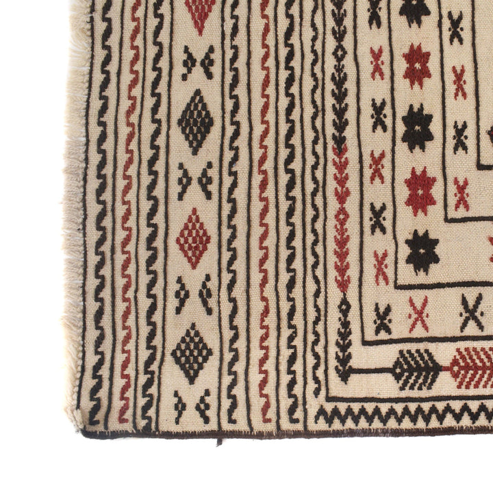 Handmade Soumak Kelim 3' 11" x 6' 3" - No. AL32606