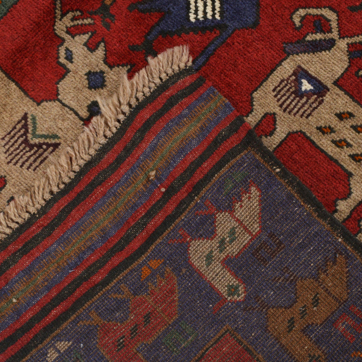 Hand Knotted Birds Pictorial Area Rug 4' 2" x 5' 7" - No. AL34785