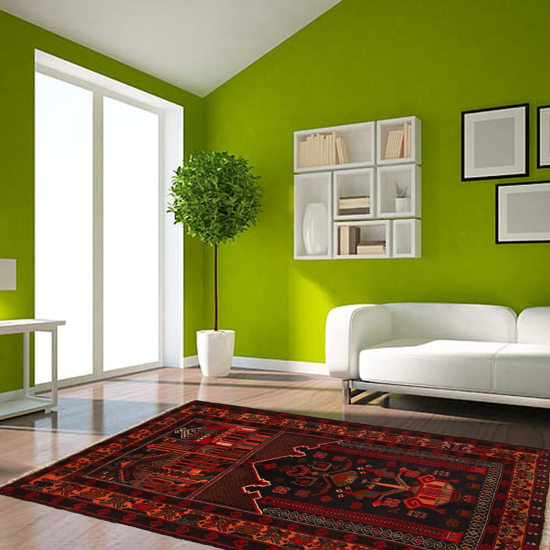 Muslim Prayer Rug 2' 11" x 4' 6" - No. AL13726