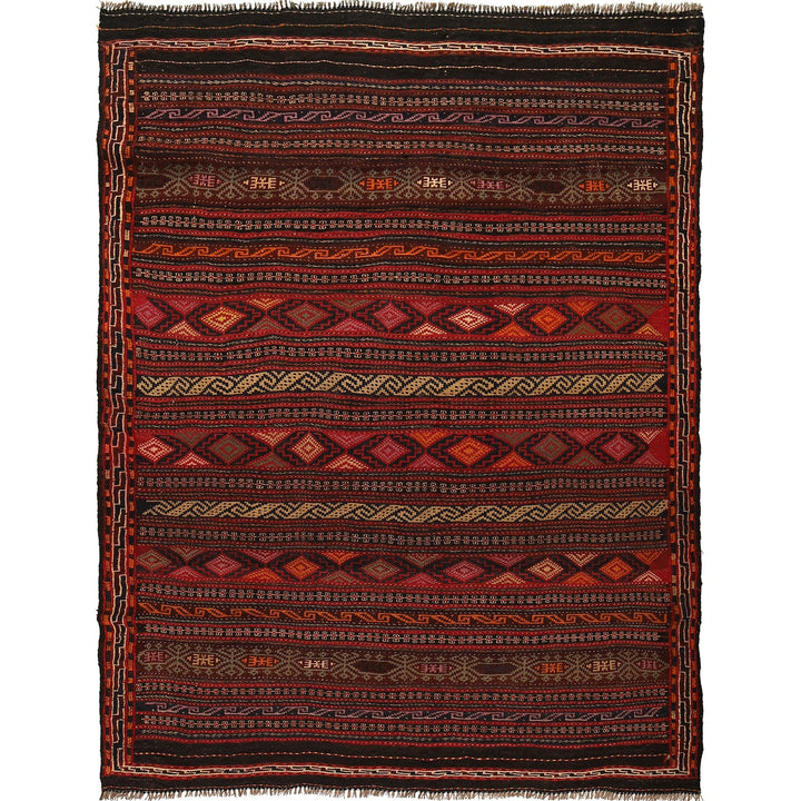 Handmade Flatweave Kilim 4' 8" x 6' 2" - No. AL70913