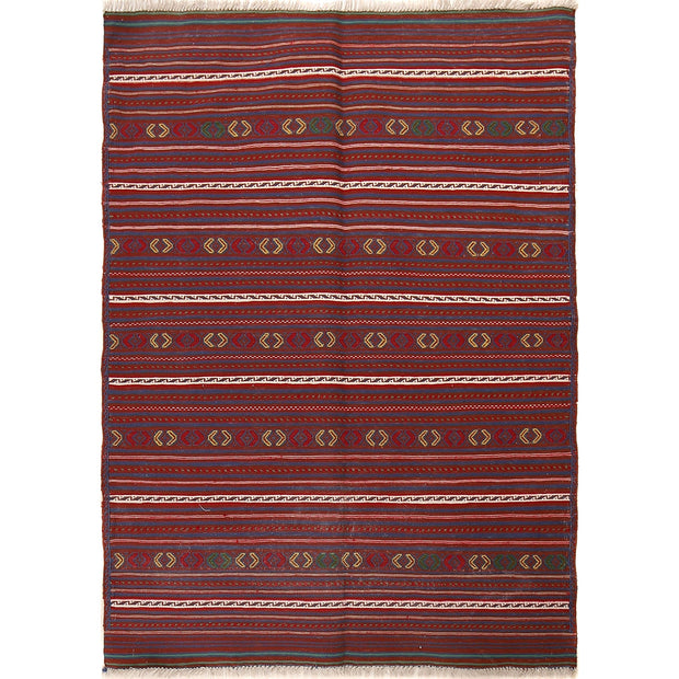 Traditional Flat Weave Kilim 3' 3" x 4' 5" - No. AL91435