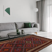 Handmade Flatweave Kilim 4' 7" x 9' 0" - No. AL72797