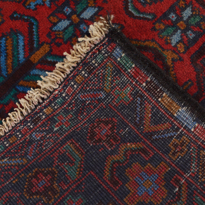 Afghan Prayer Rug 2' 11" x 4' 8" Hand-Knotted border