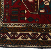 Red Color Prayer Rug 2' 11" x 4' 6" - No. AL34876