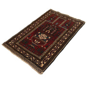 Red Color Prayer Rug 2' 11" x 4' 6" - No. AL34876