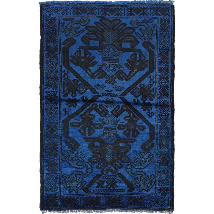 Overdyed Wool Carpet 2' 11" x 4' 2" - No. AL72231