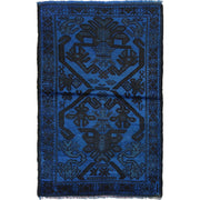 Overdyed Wool Carpet 2' 11" x 4' 2" - No. AL72231